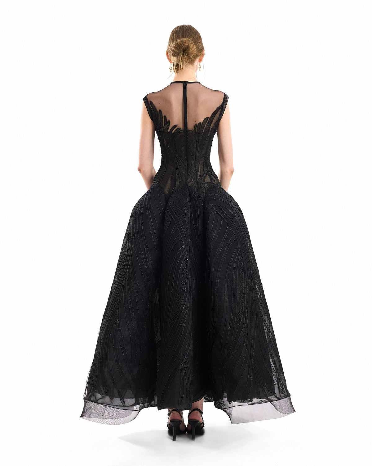 Corseted Sculptural Hip Dress