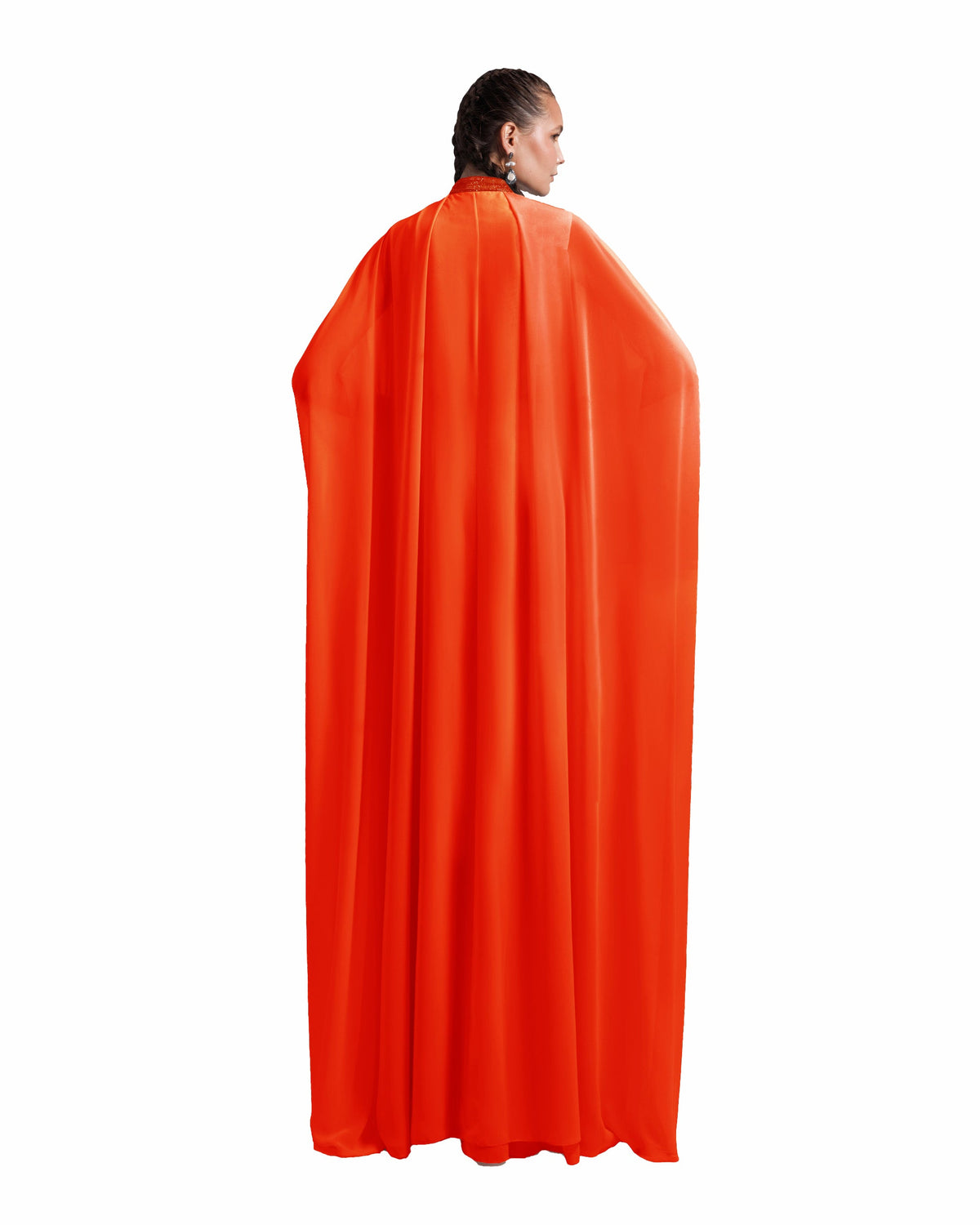 Loose Long Orange Kaftan
