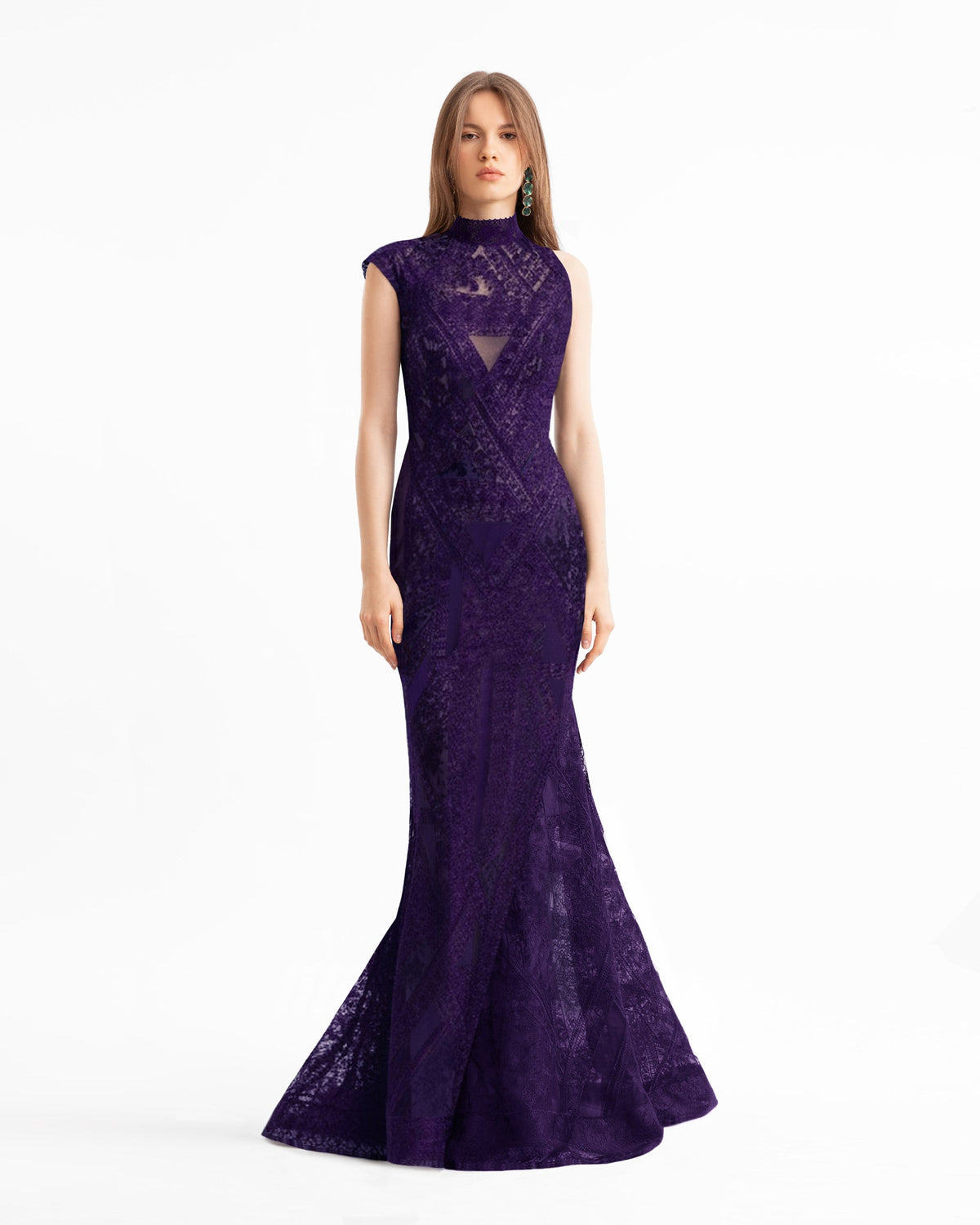 Patterned Lace Dress