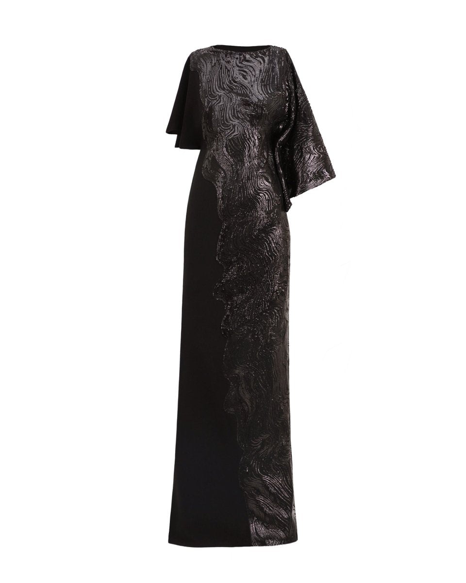 Asymmetrical Neckline Dress