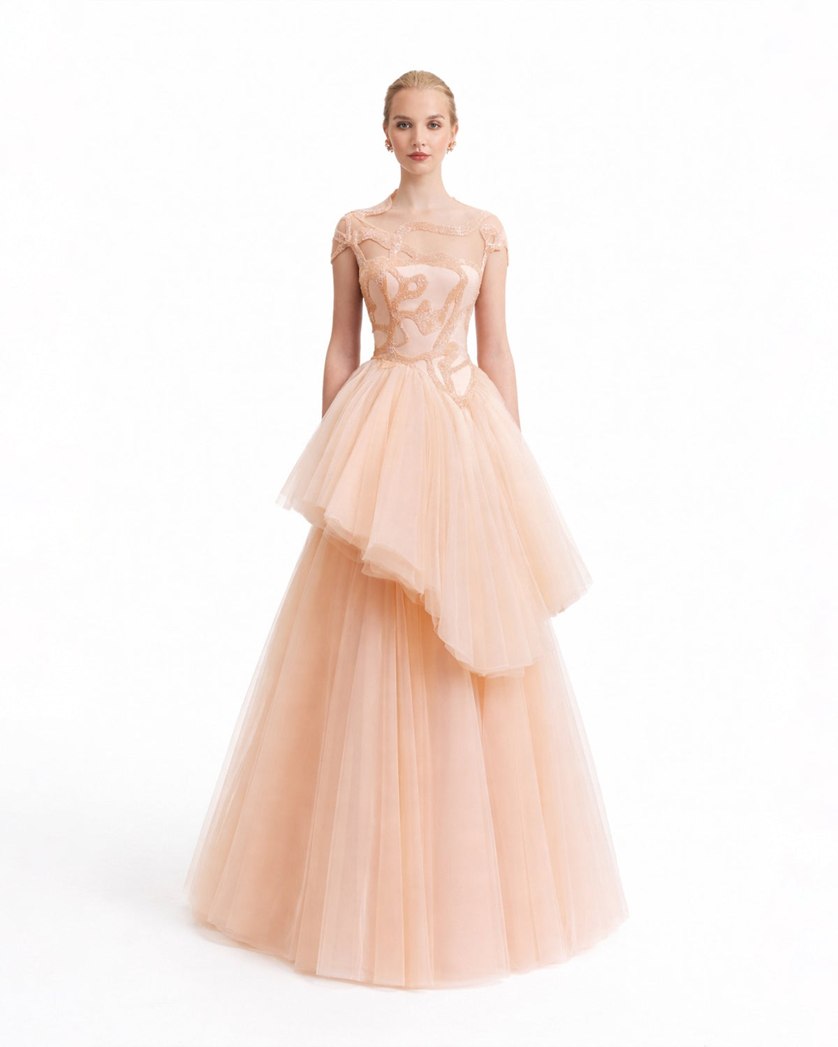 Layered Ruffle Tulle Skirt Dress
