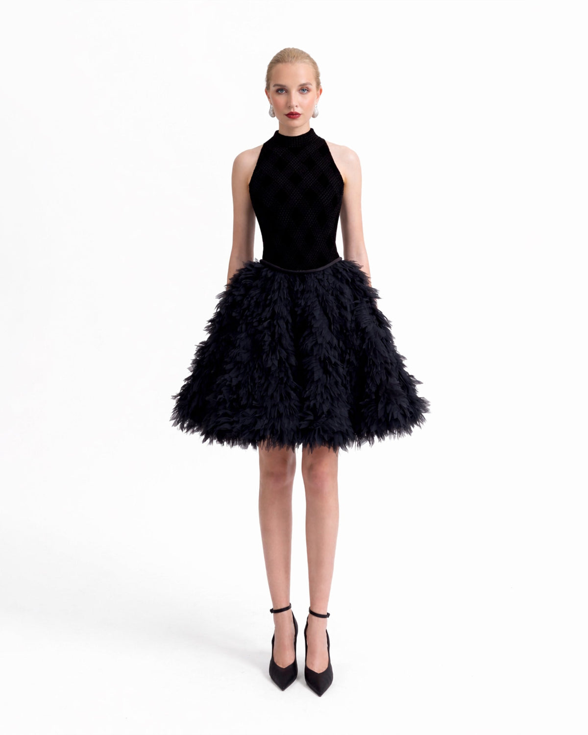 High-Collar Dress