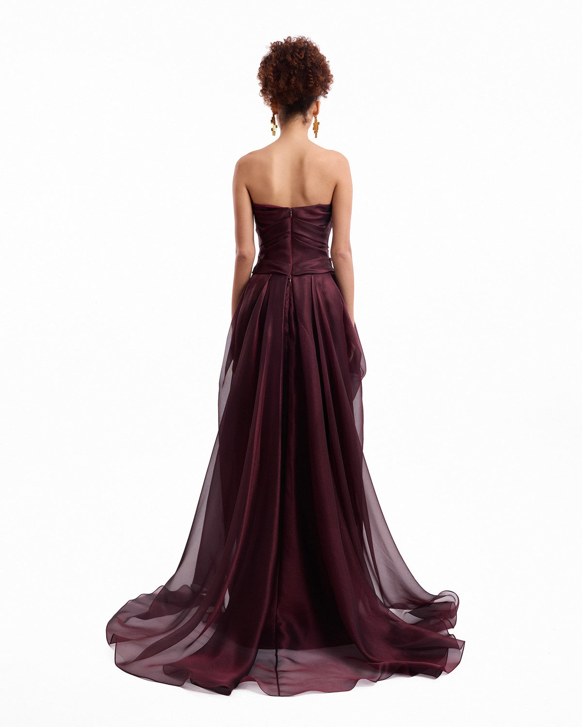 Strapless Draped Dress