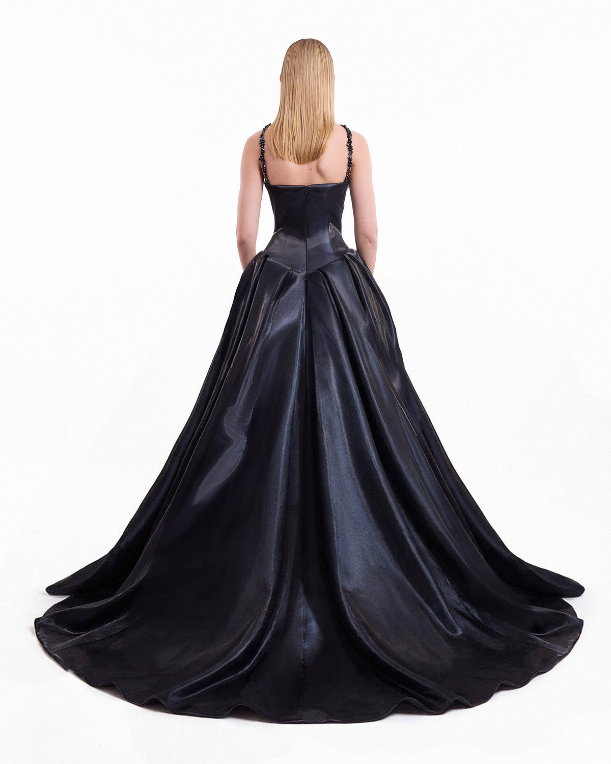 Halter Neck Embellished Dress with Wrap