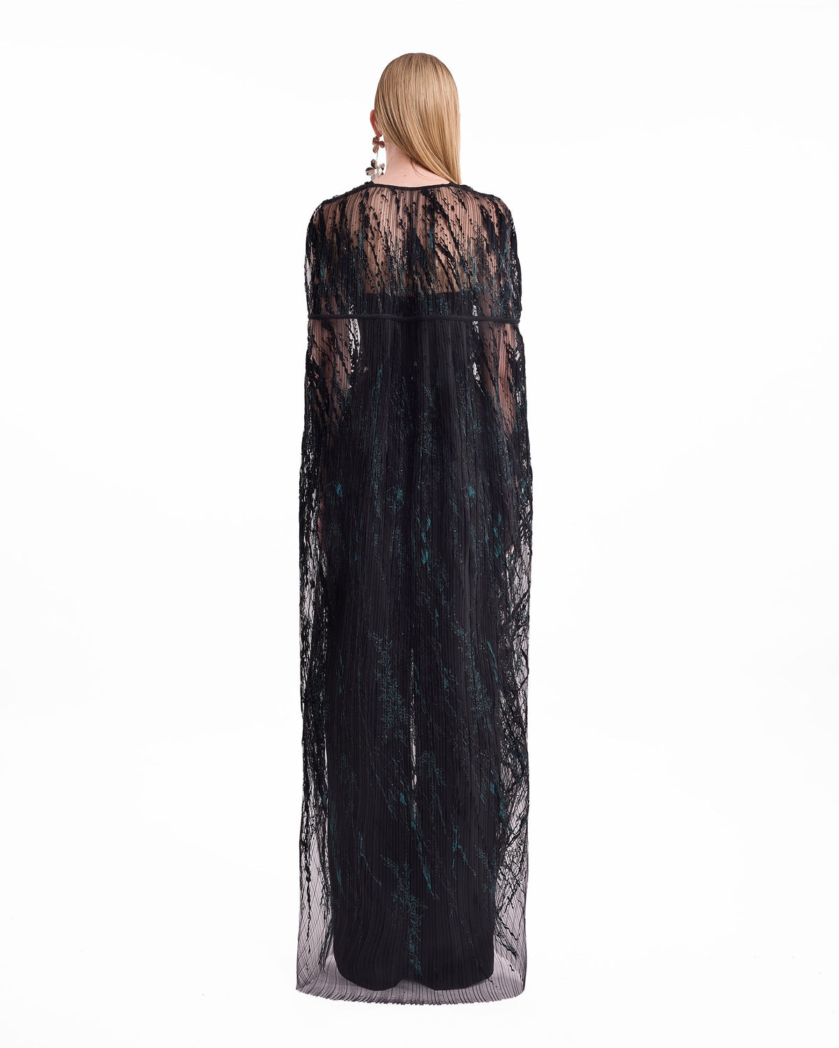 Sheer Tulle Cape Set