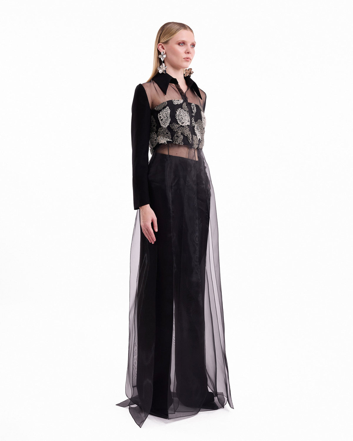 Beaded Shirt Trouser Set