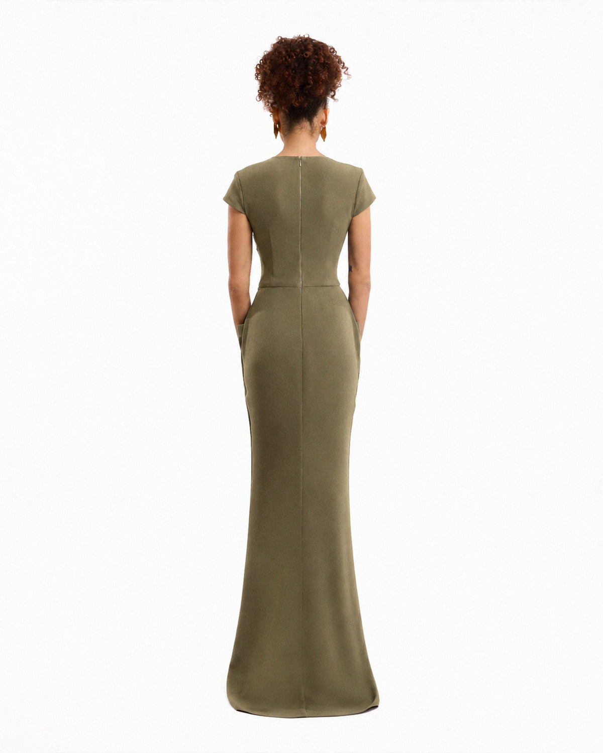 V-Neck Embellished Dress