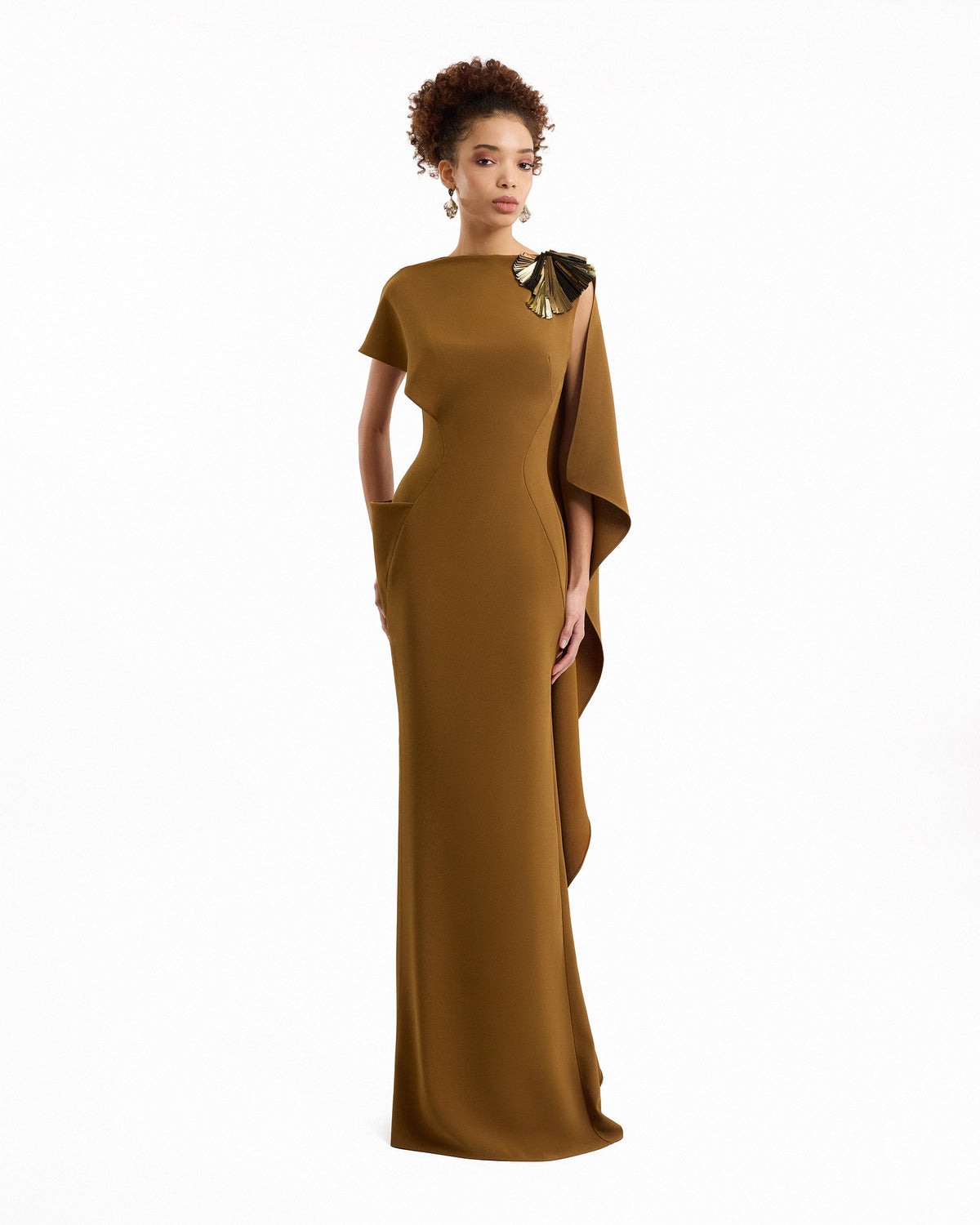 Asymmetric Cape Dress