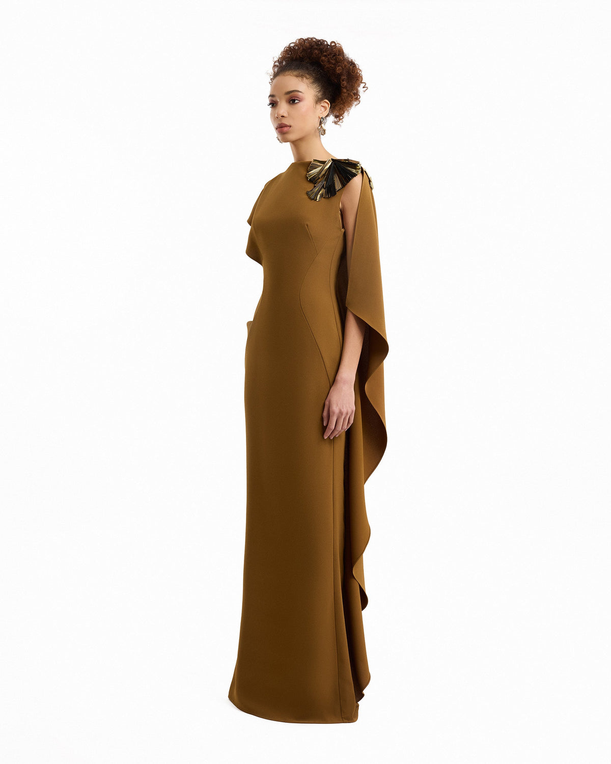 Asymmetric Cape Dress