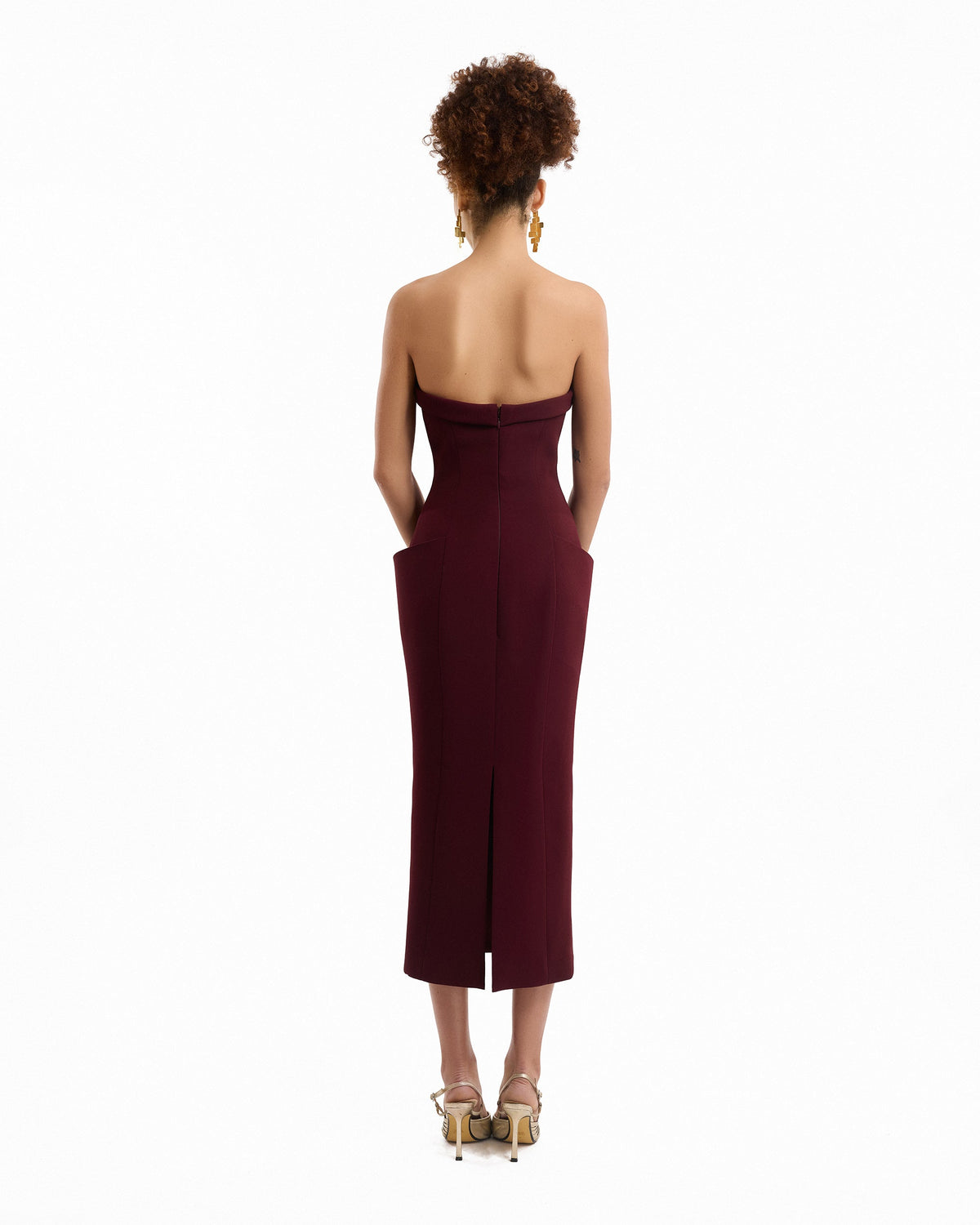 Strapless Midi Dress