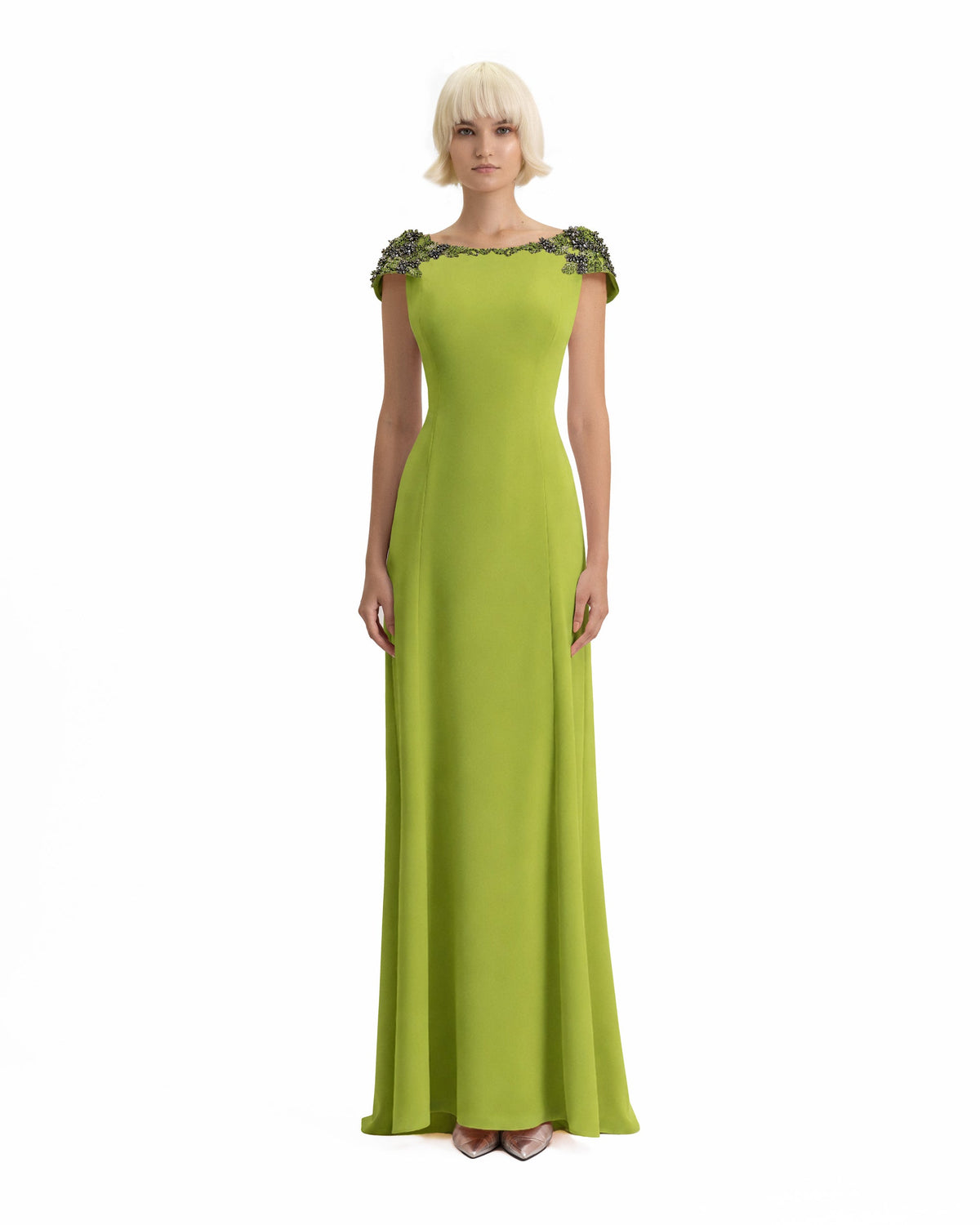 Beaded Shoulder Dress