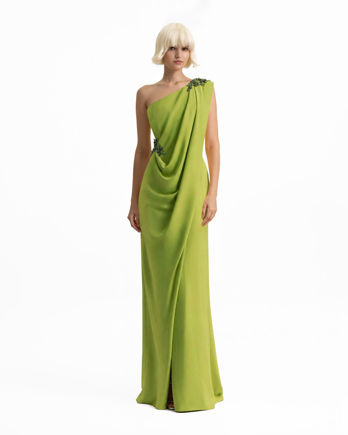 One-Shoulder Draped Dress