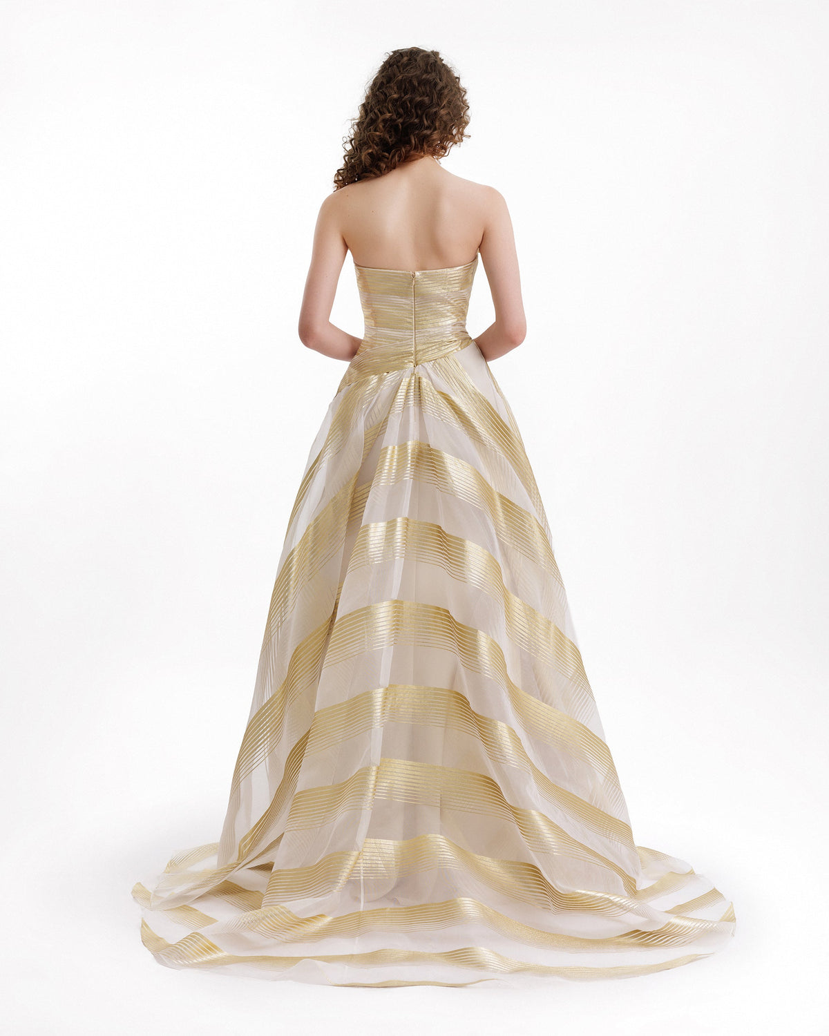 Off-Shoulder Petal Bodice Dress
