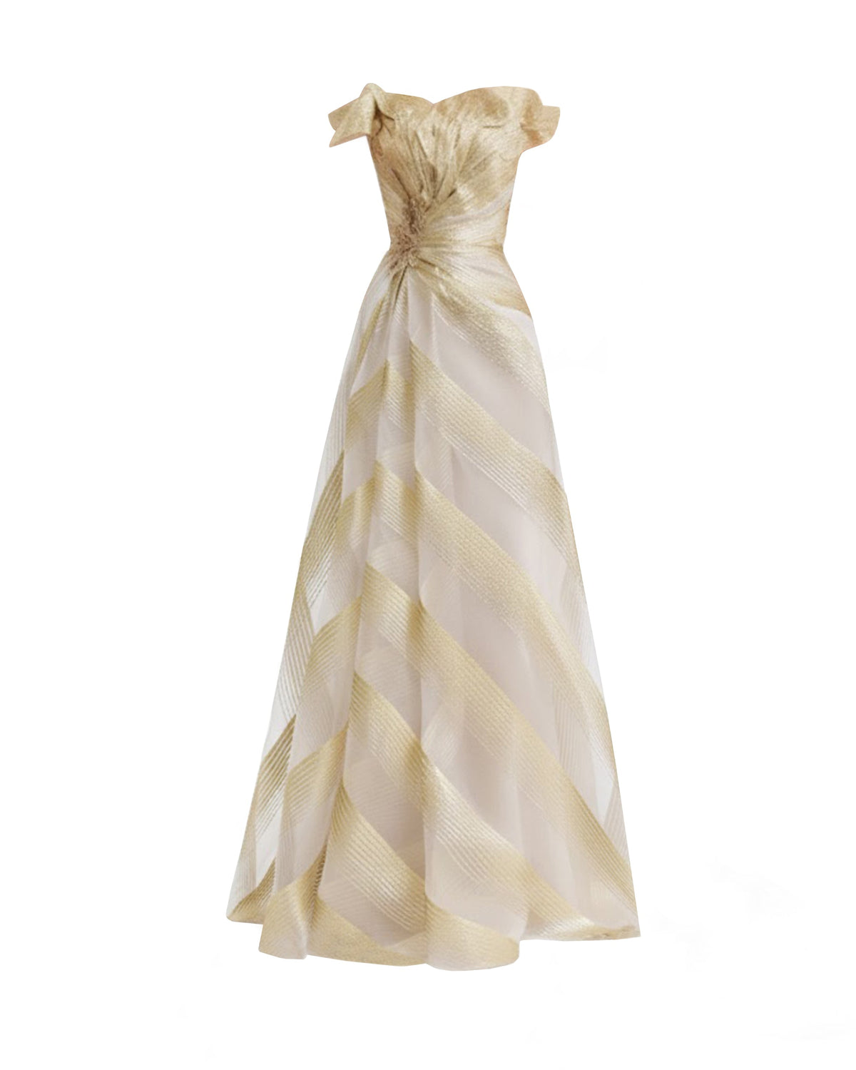 Off-Shoulder Petal Bodice Dress