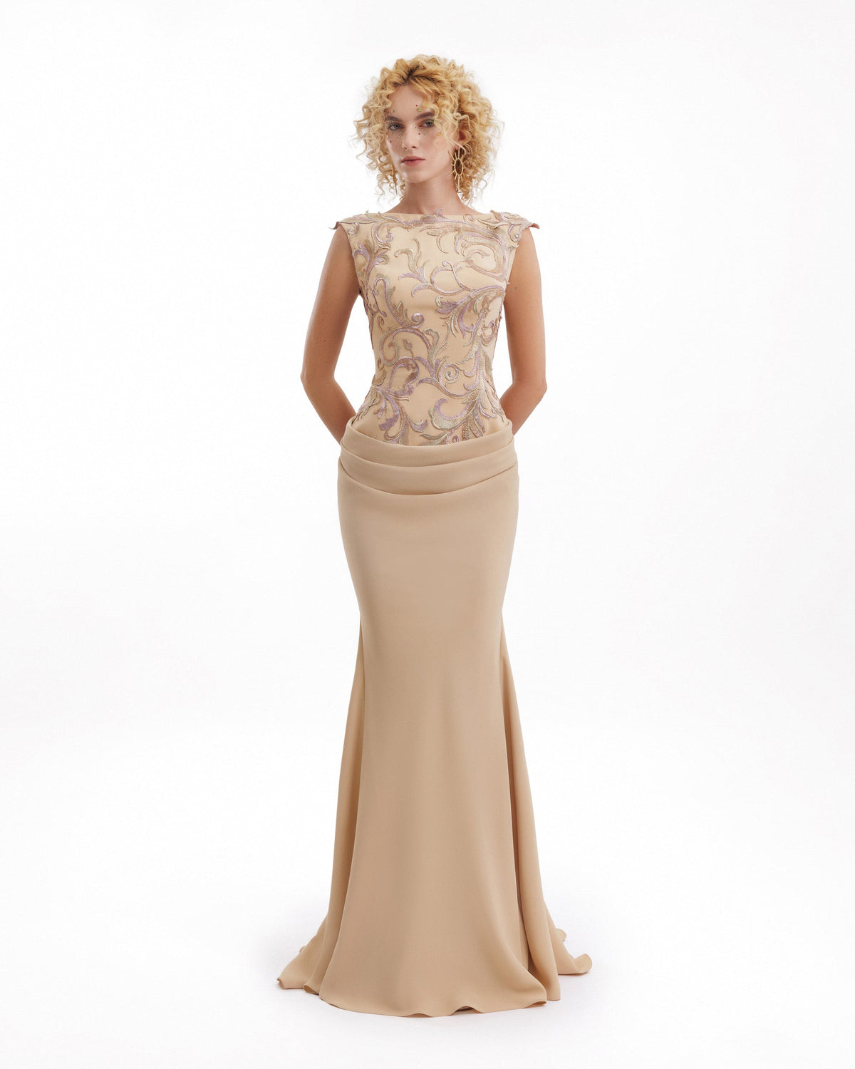 Embroidered Fitted Dress