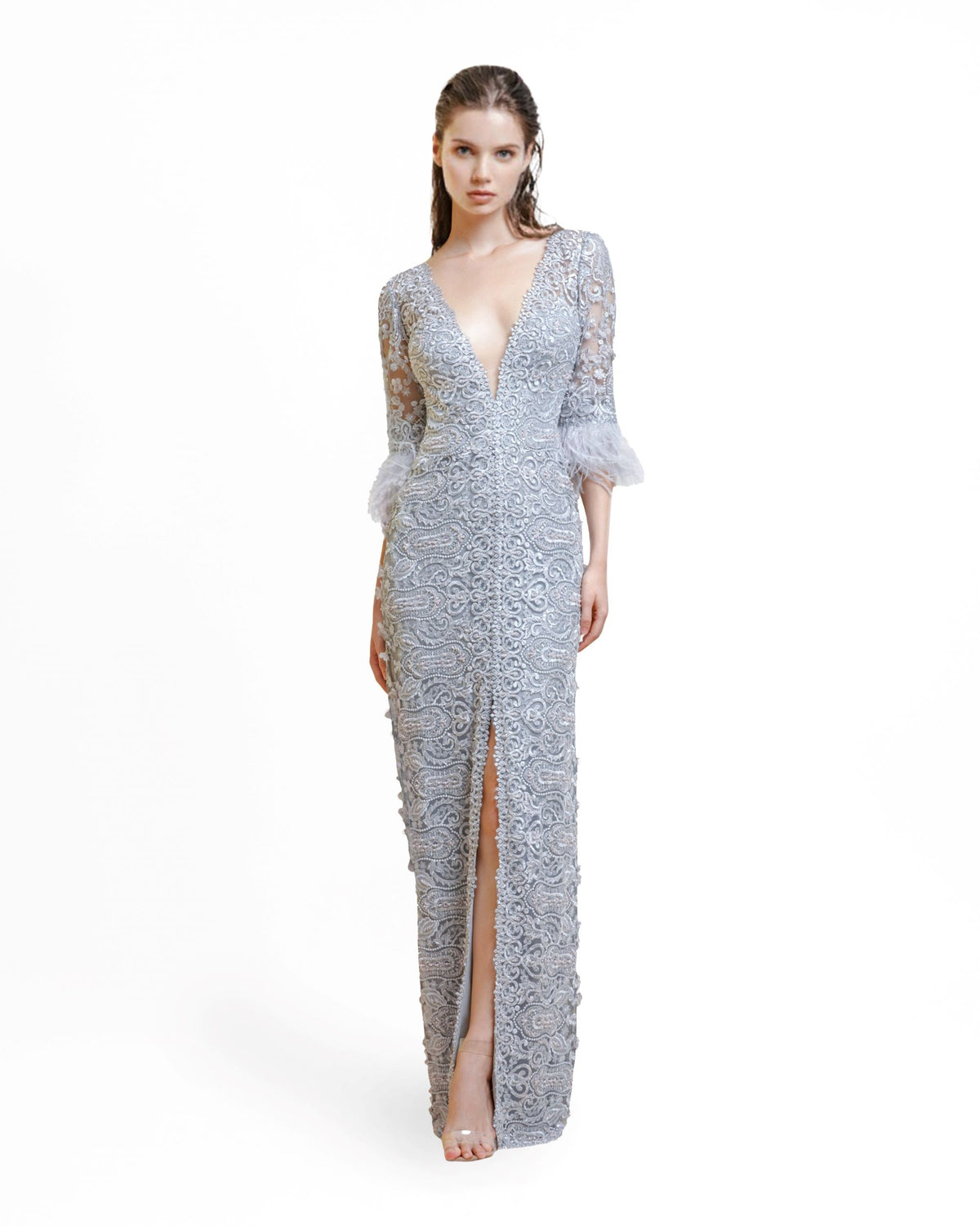 Fitted Embroidered Dress