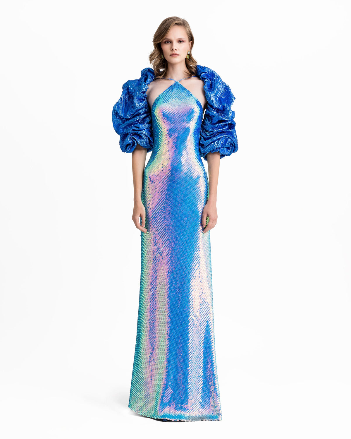 Low Open-Back Dress With Bolero