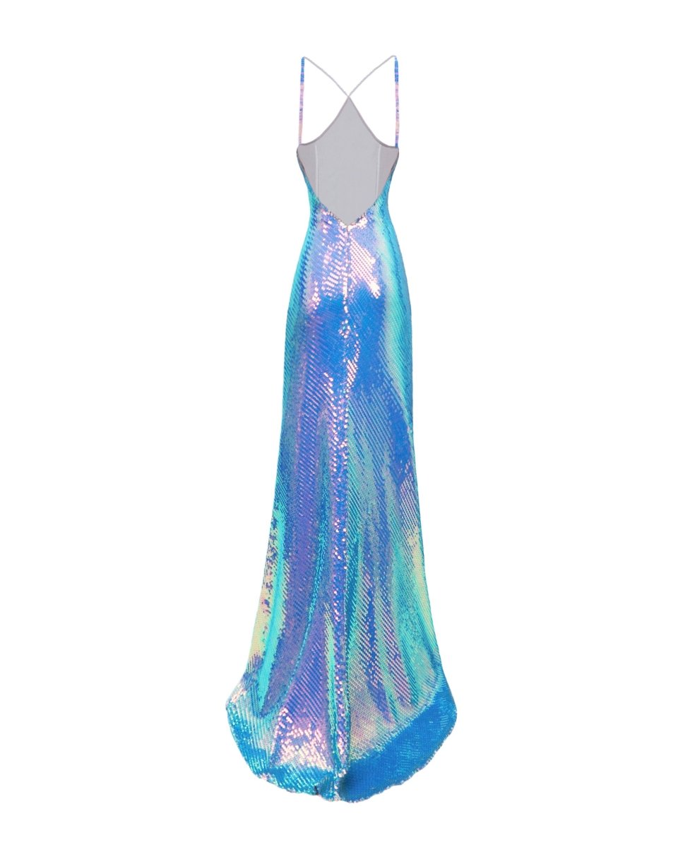 Halter-Neck Slim-Cut Dress