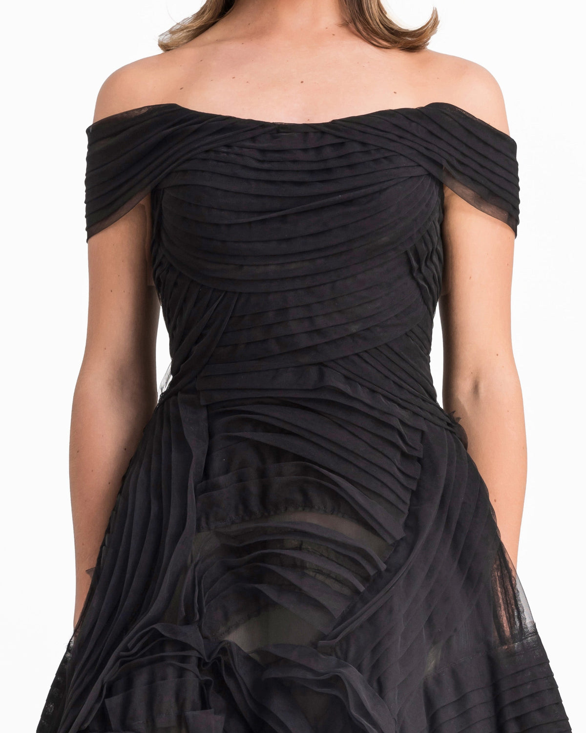 Off-The-shoulders Tulle Gown