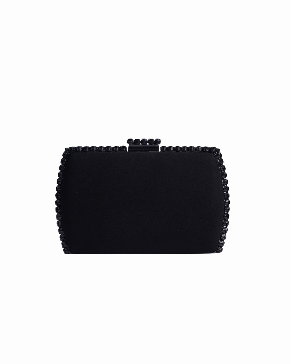 Black Clutch With Black Hardware