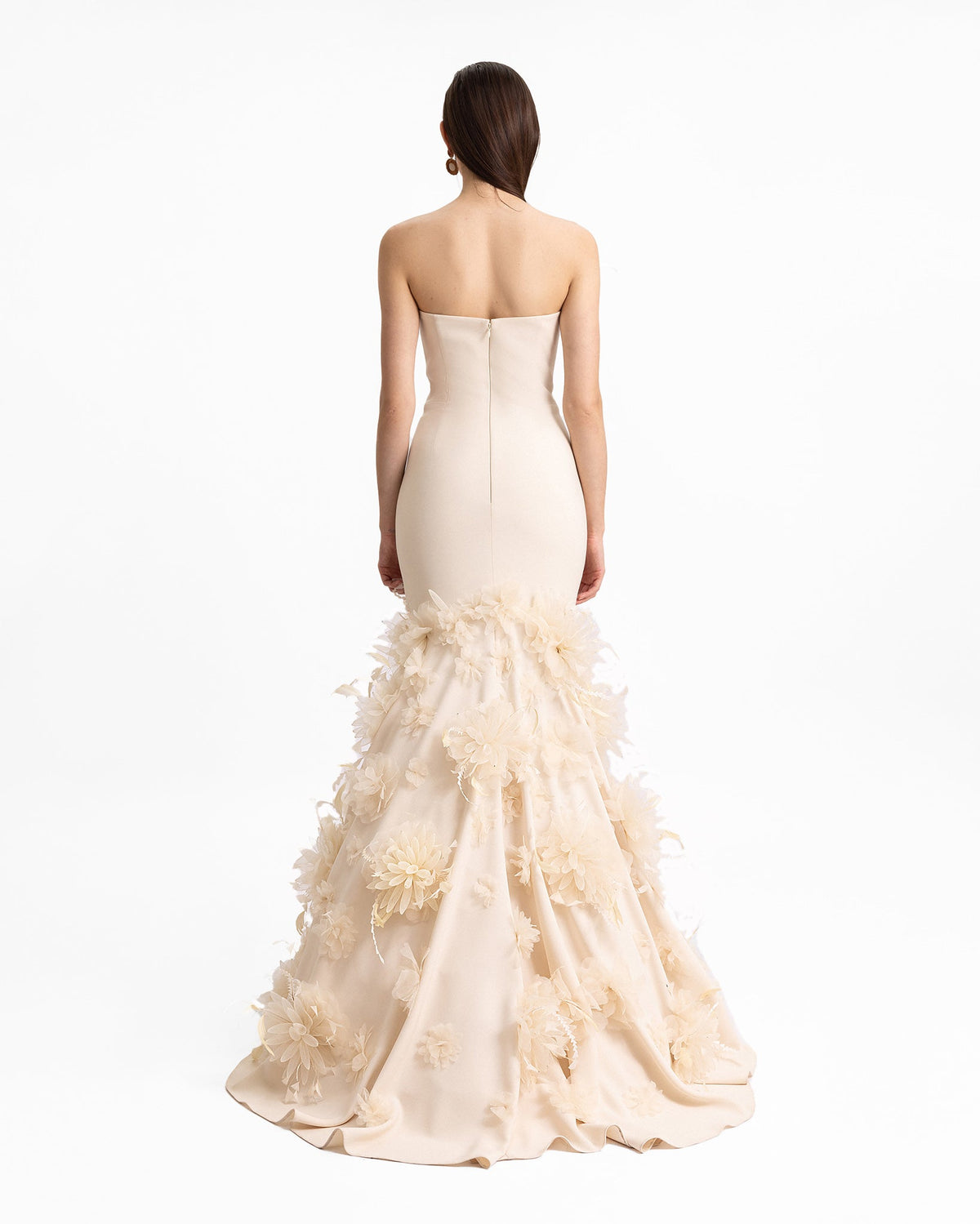 Mermaid-Cut Strapless Dress