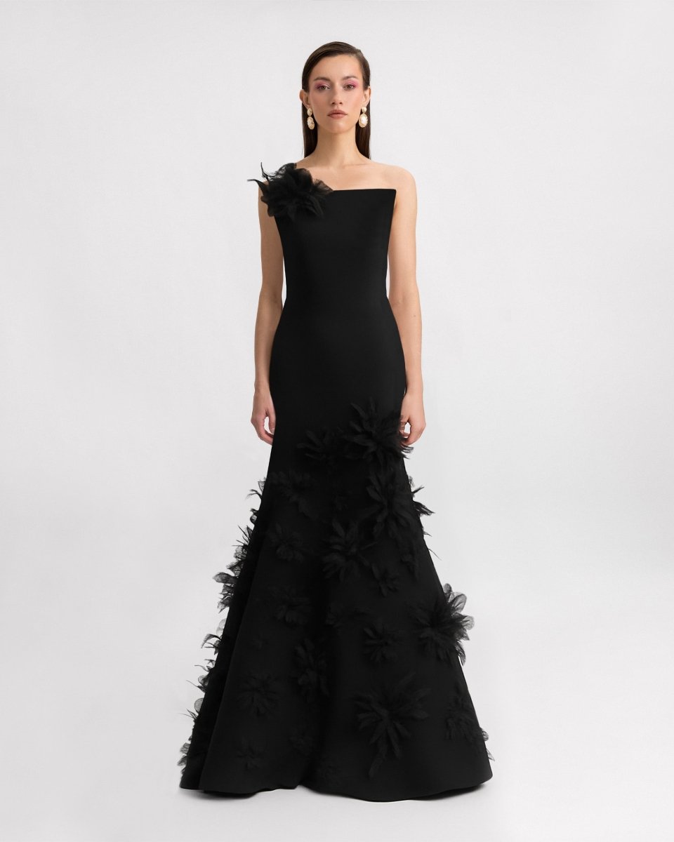 Mermaid-Cut Strapless Dress