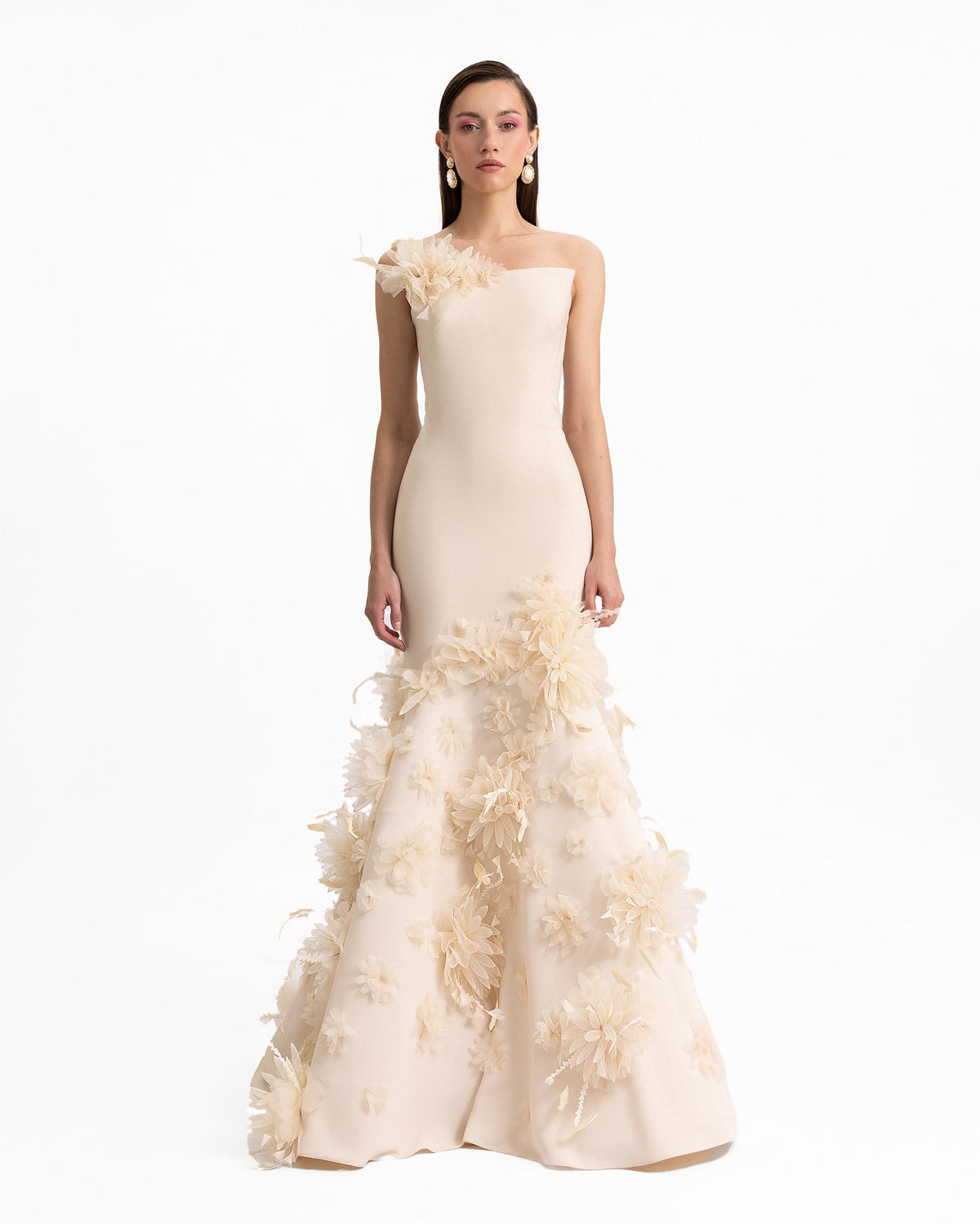 Mermaid-Cut Strapless Dress