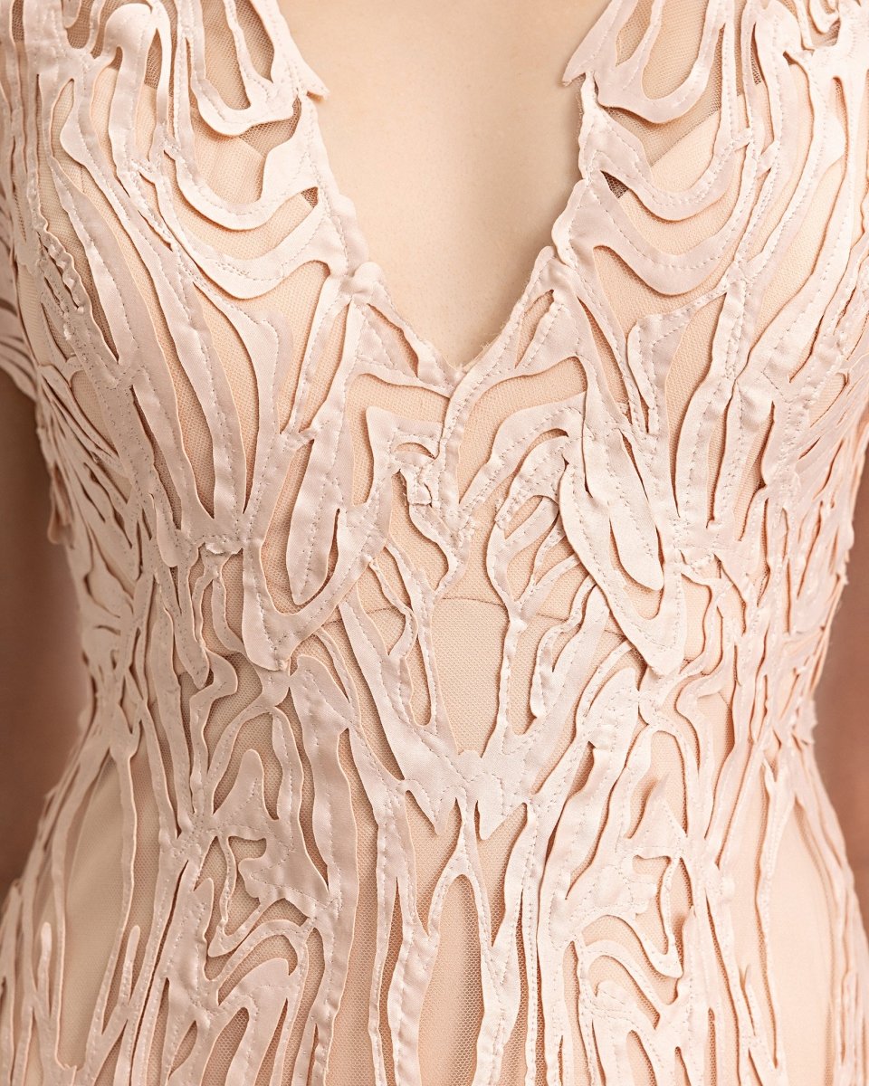 Laser-Cut Embroidery Dress