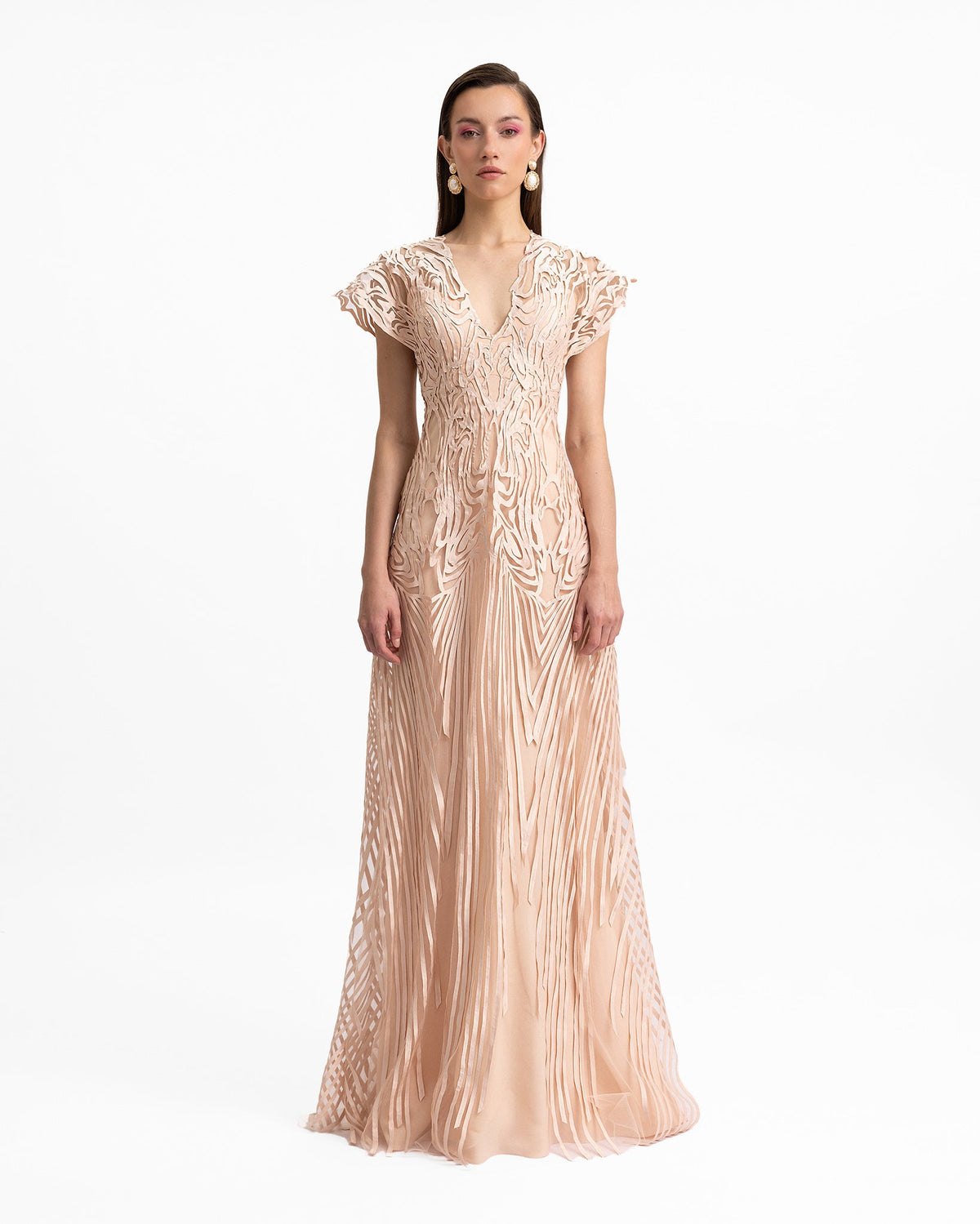 Laser-Cut Embroidery Dress