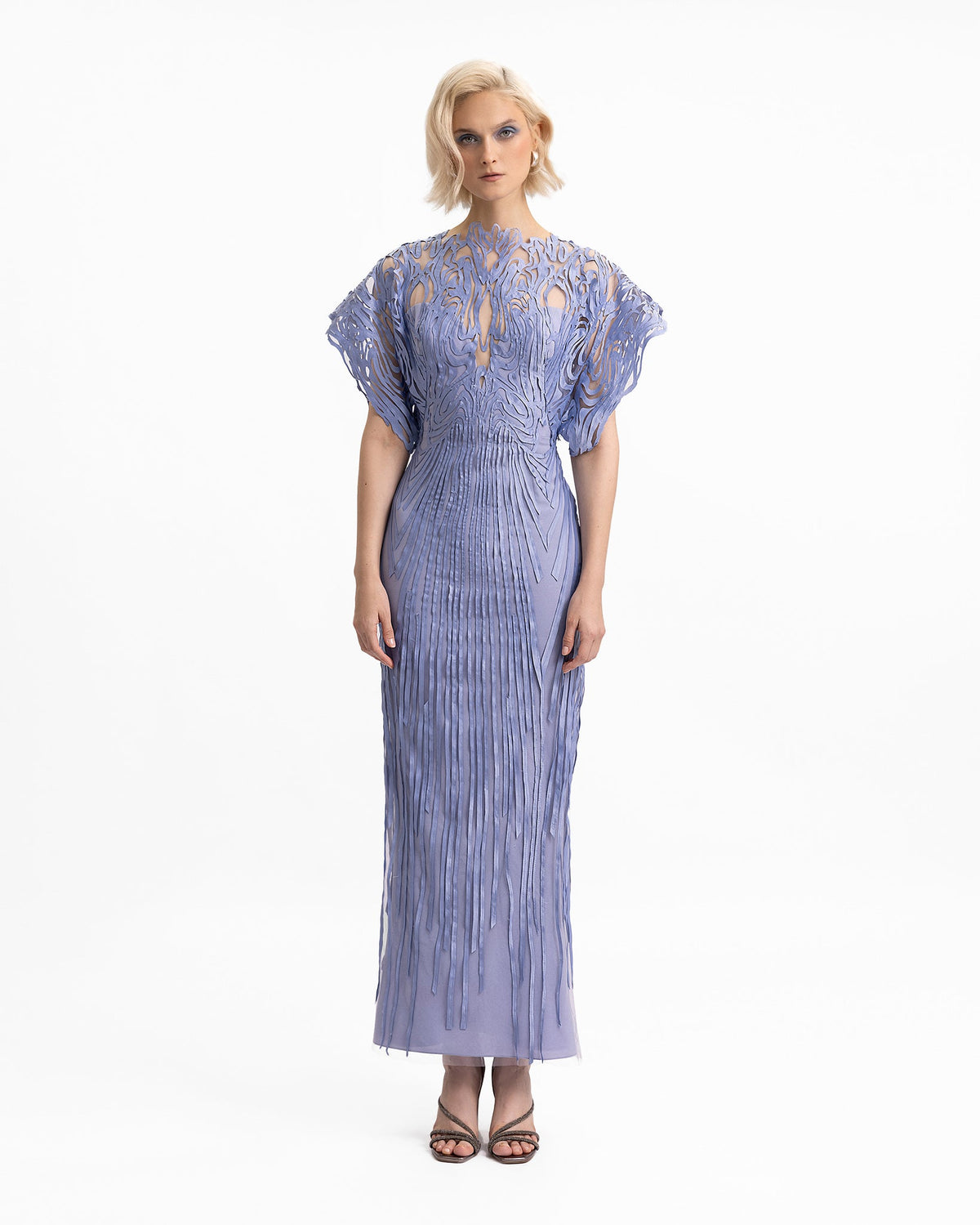 Structured Half-Sleeves Dress