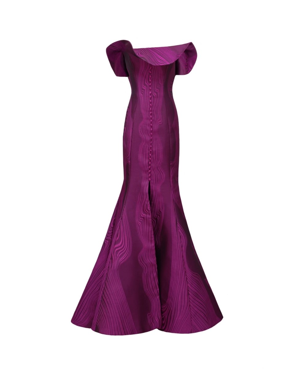 Draped Off-Shoulders Dress