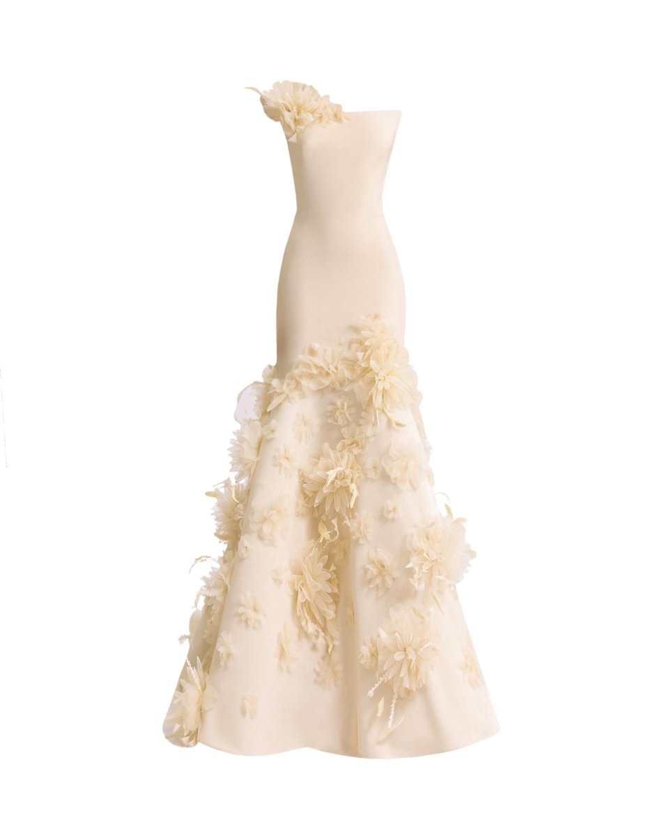 Mermaid-Cut Strapless Dress