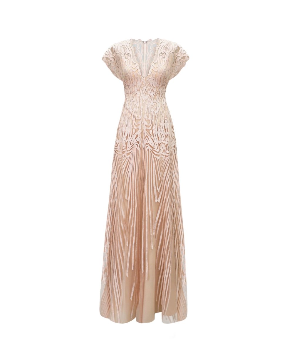 Laser-Cut Embroidery Dress