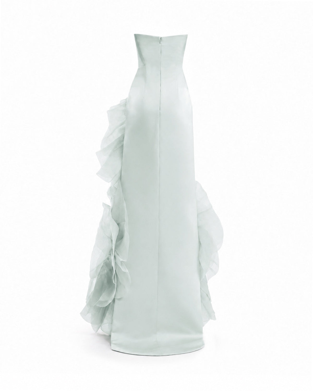 Fitted Scoop-Neck Dress with Sculpted Flowers