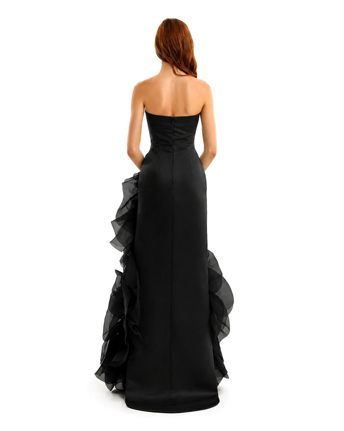 Fitted Scoop-Neck Dress with Sculpted Flowers
