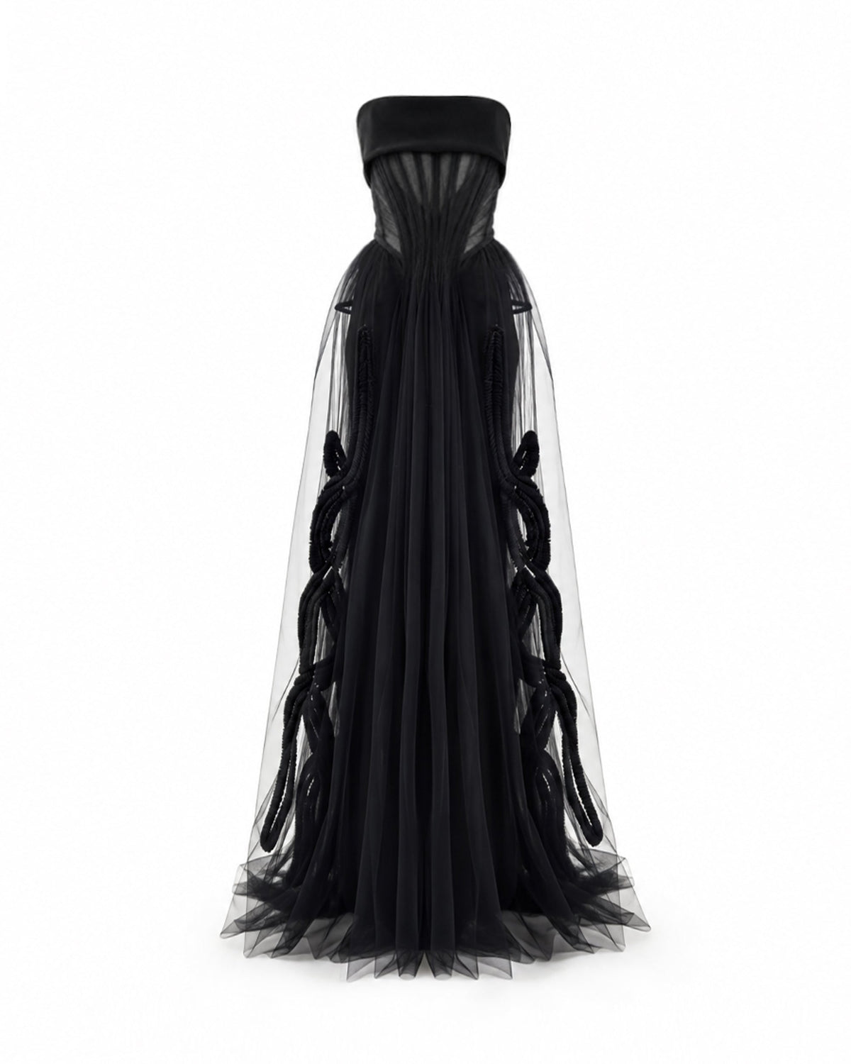 Strapless Tulle Gown