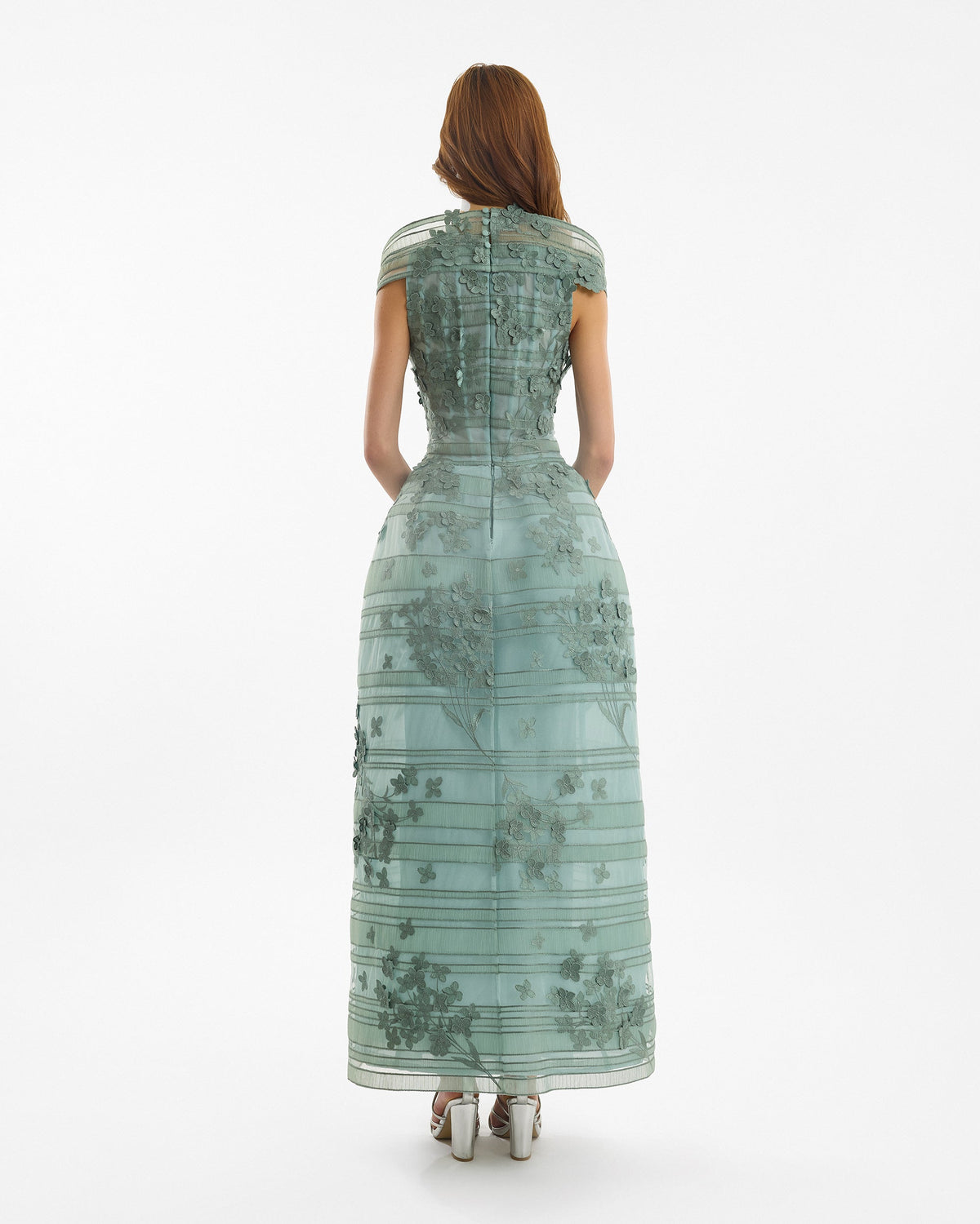 Off-Shoulder Embroidered Dress