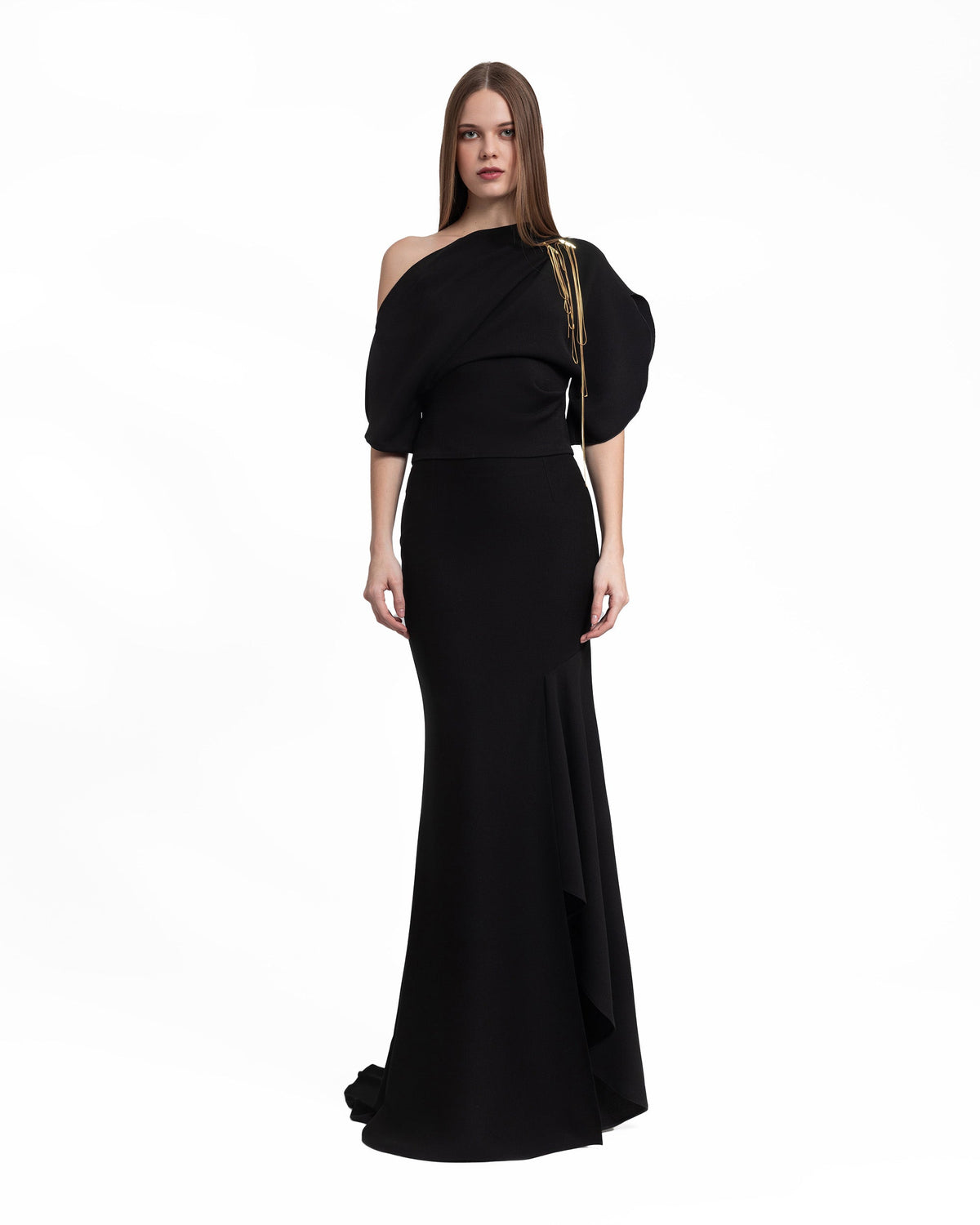 Asymmetrical Neckline Dress