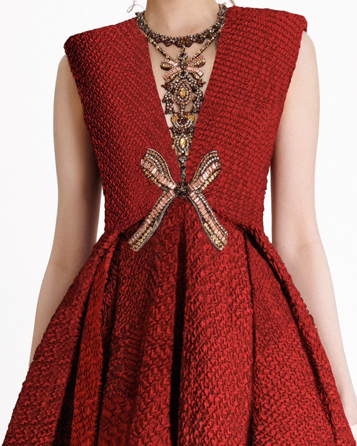 Structured Shoulder Dress