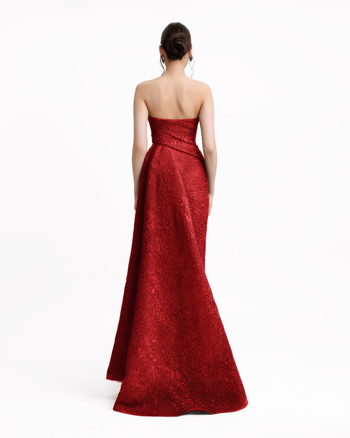 Strapless Dress With a Draped Skirt