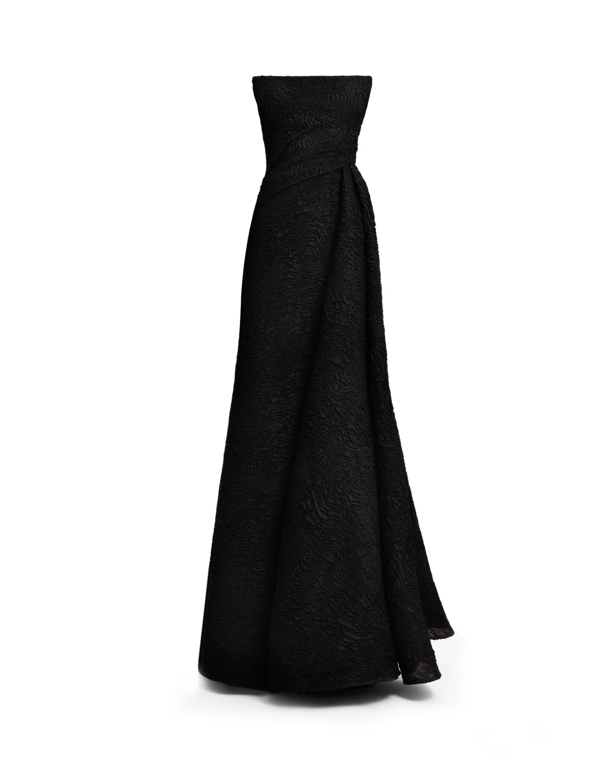 Strapless Dress With a Draped Skirt