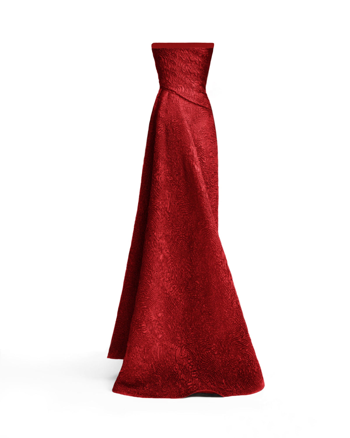 Strapless Dress With a Draped Skirt