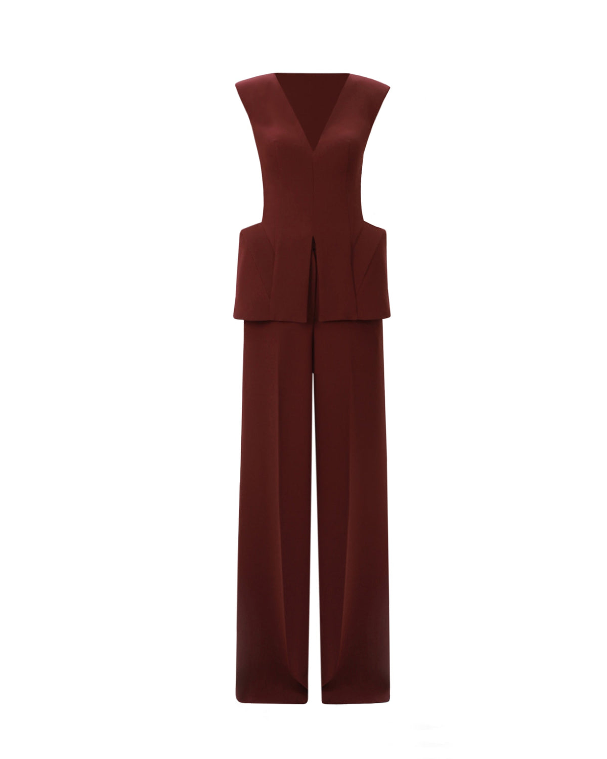 V-Neck Top with Pants Set