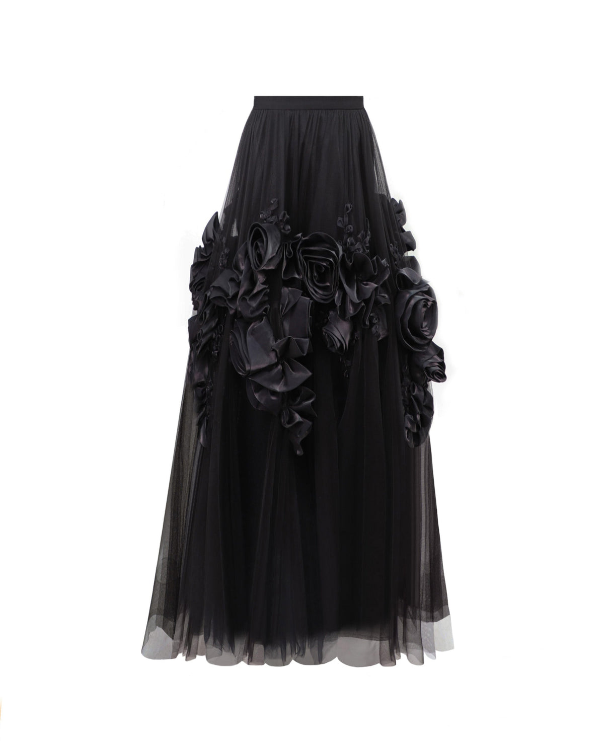 Draped Florals Midi Dress
