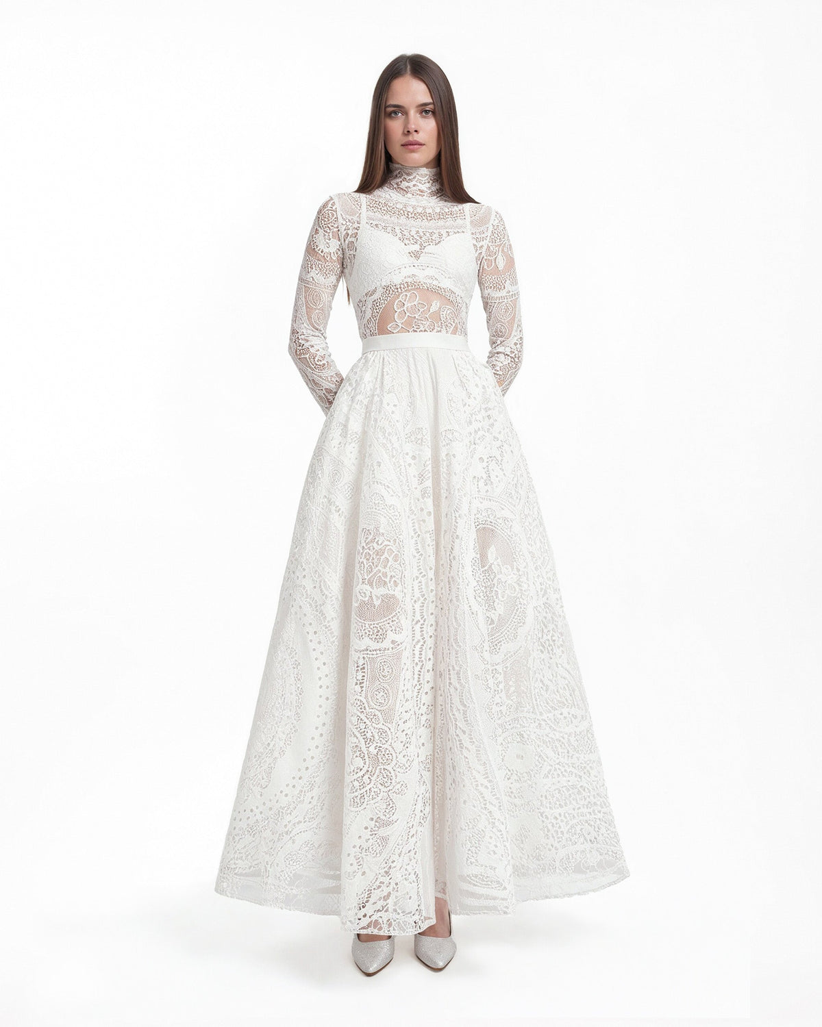 Lace Top and Skirt Set